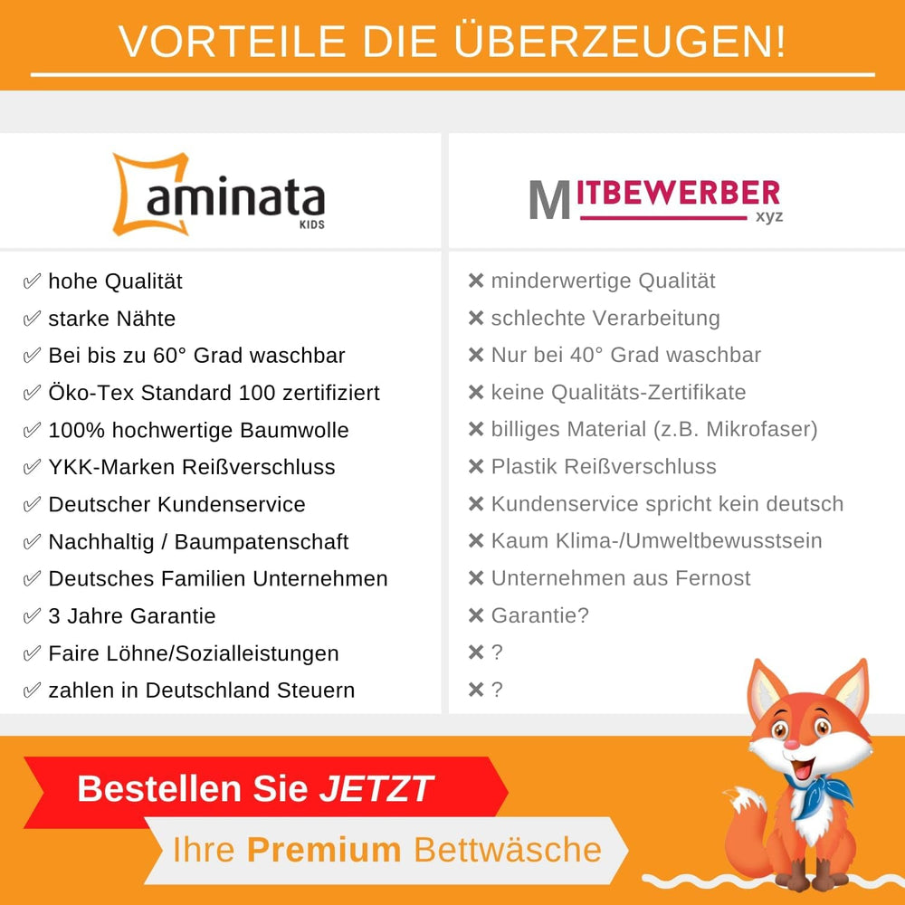 Aminata Kids Pościel dziecięca bawełniana Pościel dziecięca Sklep Naty