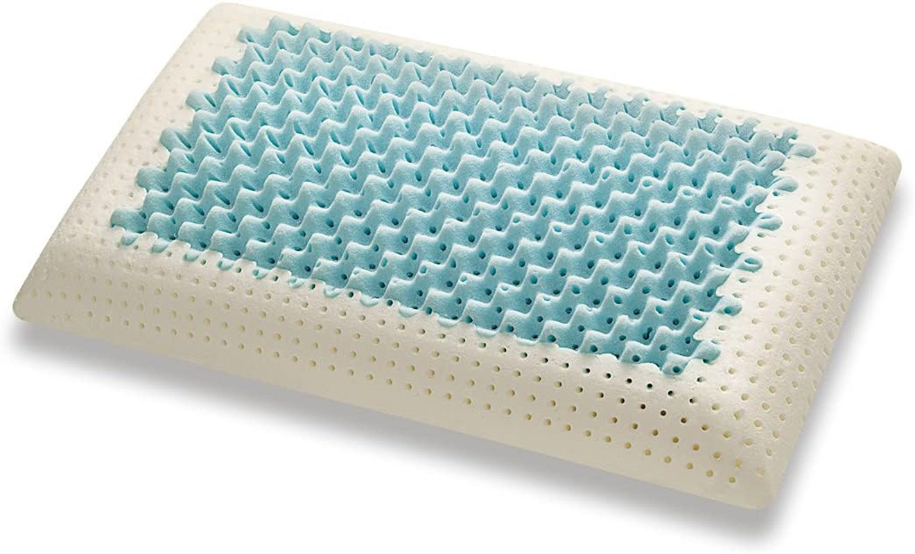 Marcapiuma - Pereche de perne de susținere a gâtului cu memorie - Miss & Mister - Parte ultra respirabilă - 100% acoperire din bumbac - Ortopedică - Pernă Visco Pillow Memory Foam - PRODUS MEDICAL - Fabricat în Italia Perne standard Naty Shop