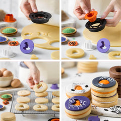 0255043 Set de forme pentru biscuiți, 4 piese, violet