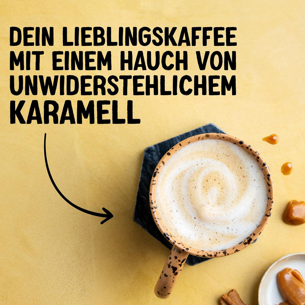 Alpro Barista Karamell – Zum Aufschäumen – Von Natur aus lactosefrei – 8 x 750 ml – Haltbar