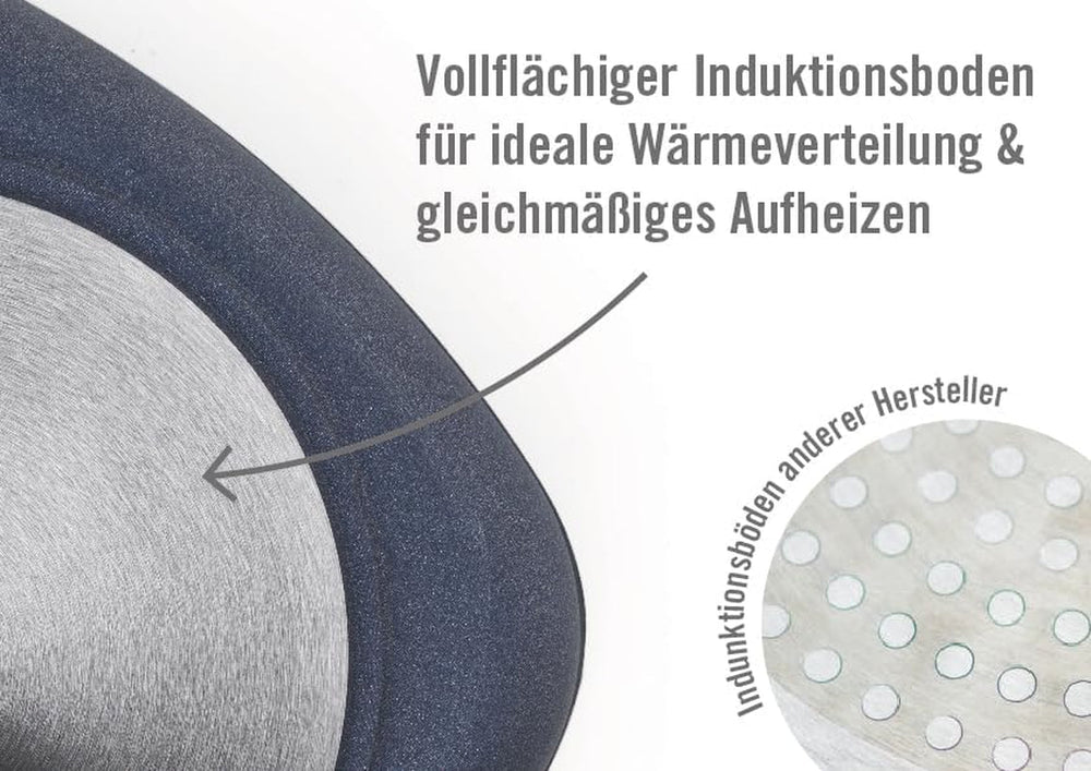 Woll Nowo Titanium Guss-Kasserole Viereckig - Induktiv -, 28 X 28 Cm, 10 Cm Hoch, 6.0 Liter, Mit 2 Seitengriffen - Geeignet Für Alle Herdarten, Aluminium, Backofenfest, Schwarz Formy i blachy do pieczenia Naty Shop