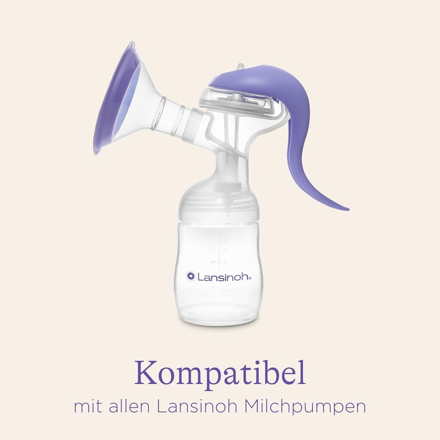 Lansinoh Muttermilchflaschen, 4 X 160 Ml - Zur Sicheren Muttermilch Austellungen - Neues Kompaktes Design Für Verbesserte Stabilität - Mit Stapelbarem Deckel Akcesoria Żywność i karmienie piersią Bebe Naty Shop