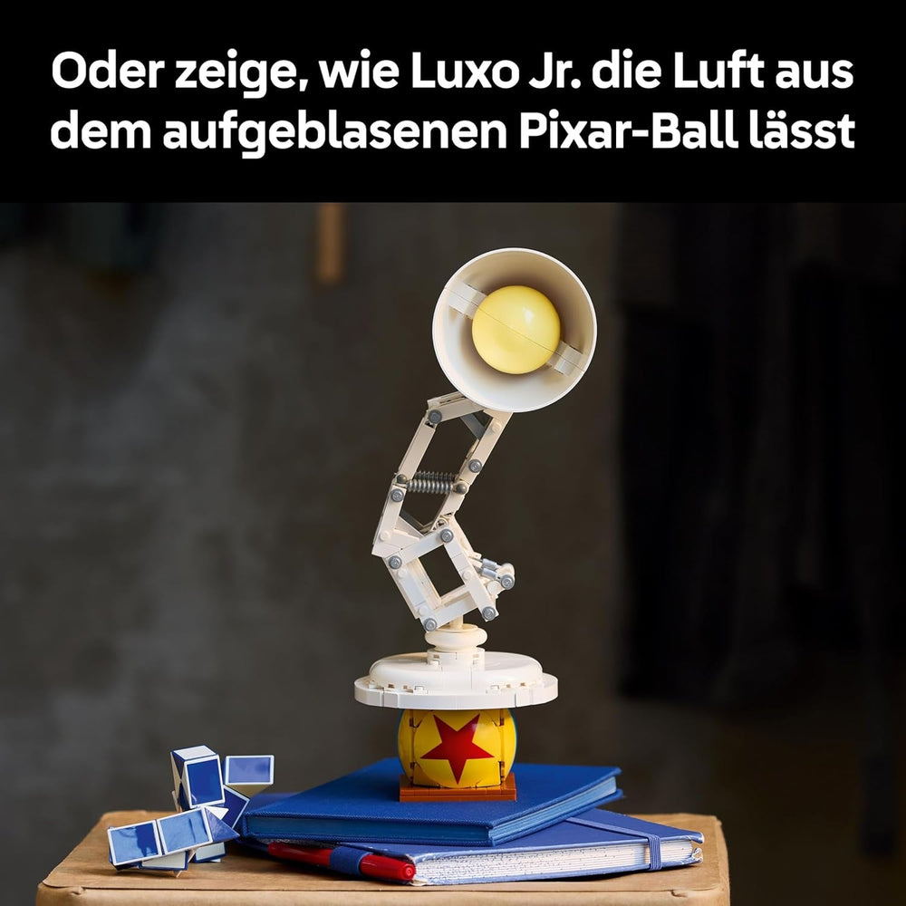 LEGO Ideas | Disney Pixar Set - Modellbau für Erwachsene - 3D Puzzle mit versteckten Filmreferenzen - DIY Schreibtisch Deko - Geschenkidee zum Vatertag für Sammler - 21357