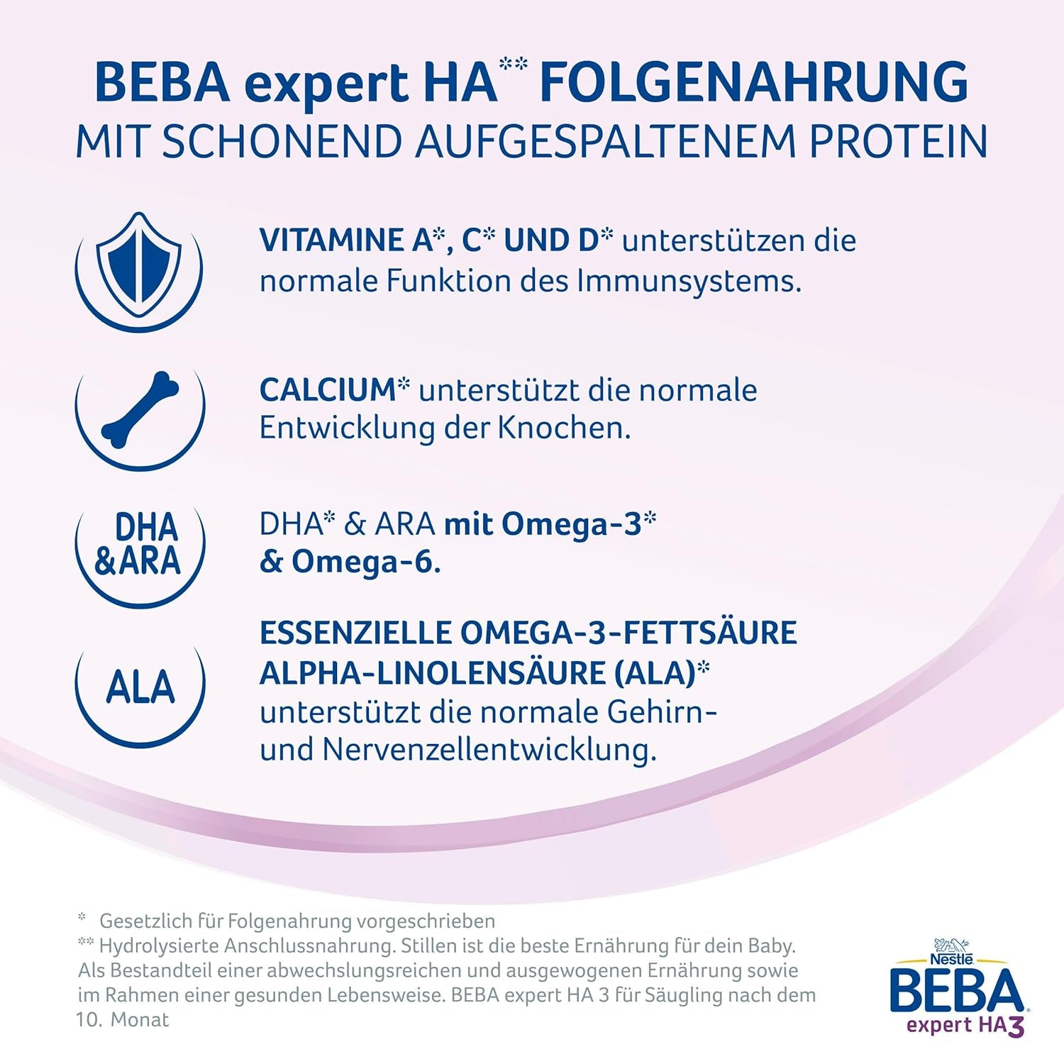 BEBA expert HA 3 Hydrolizowana formuła kontynuacyjna, od 10 miesiąca, 1 opakowanie (1 x 550 g)