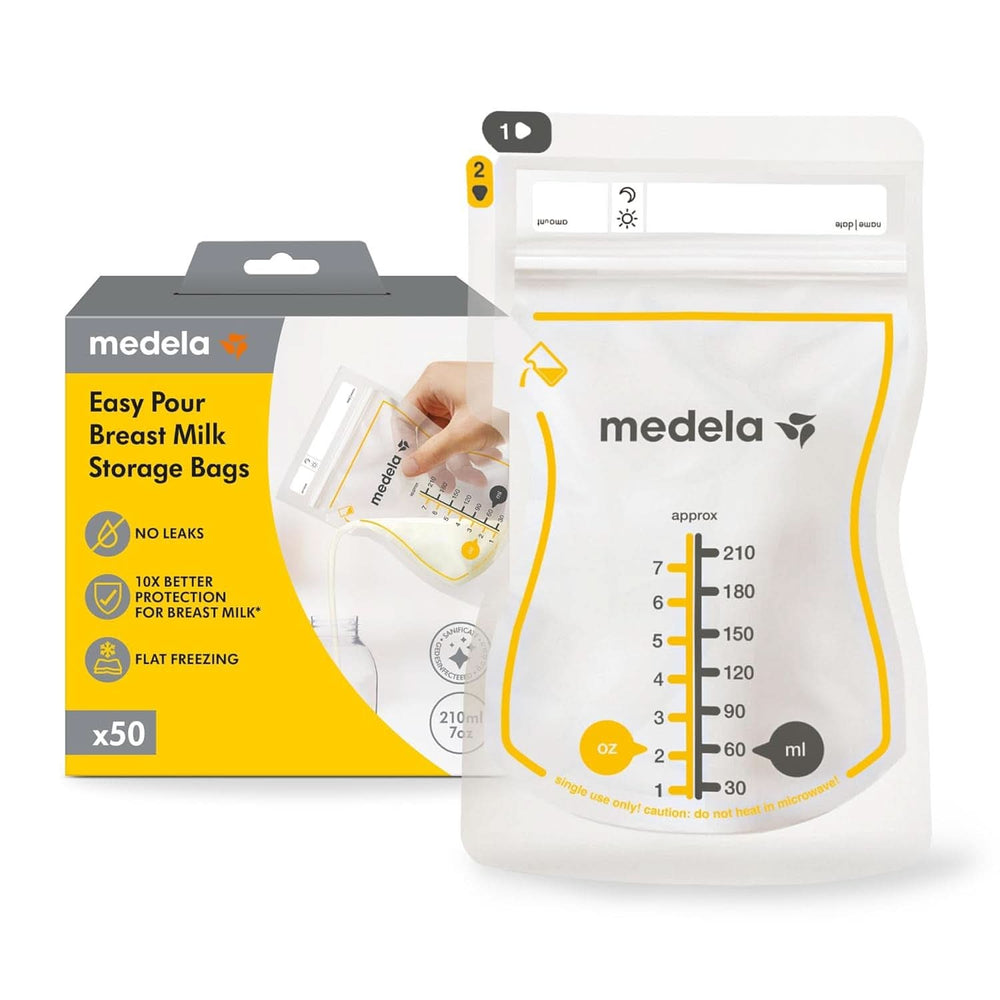 Medela Easy Pour Muttermilchbeutel Zum Einfachen Ausgießen, 100 Stück, 210 Ml, Auslaufsichere Einweg-Muttermilchbeutel Mit Überlaufschutz, Stillhelfer Akcesoria Żywność i karmienie piersią Baby Naty Shop 50