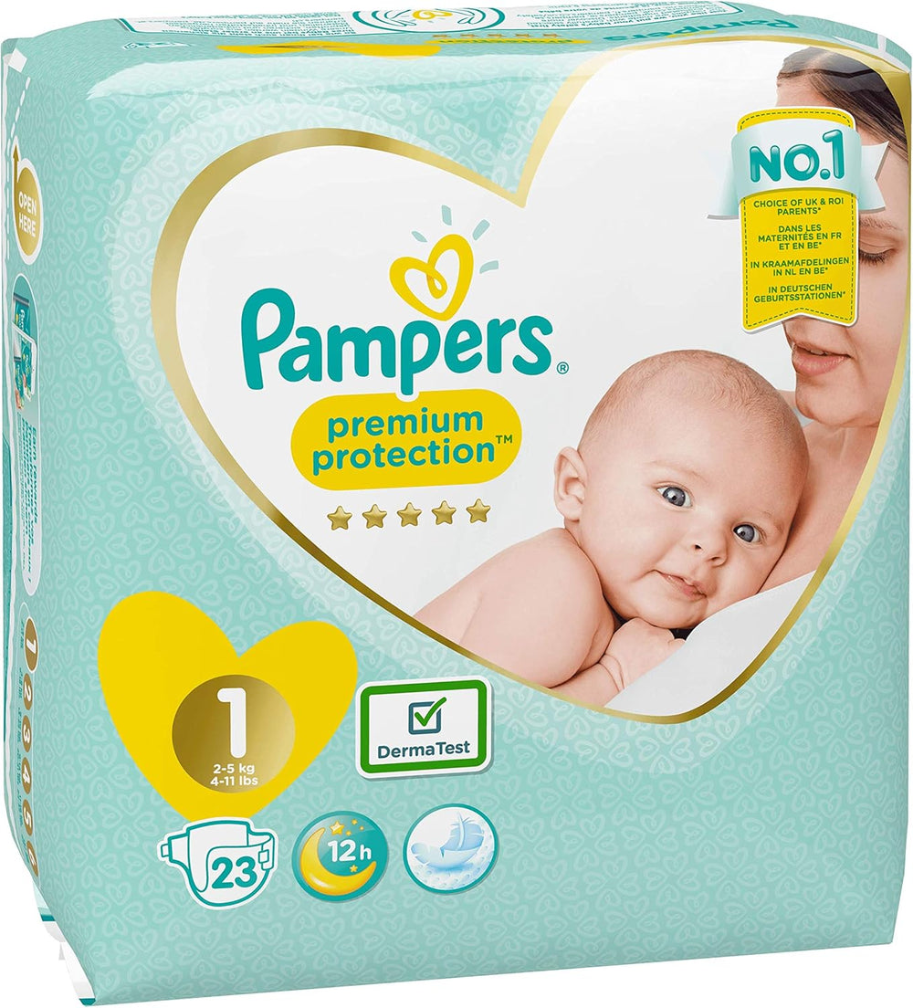Pampers Premium Protection New Baby pieluchy, rozmiar 1 (noworodek), 22 sztuki