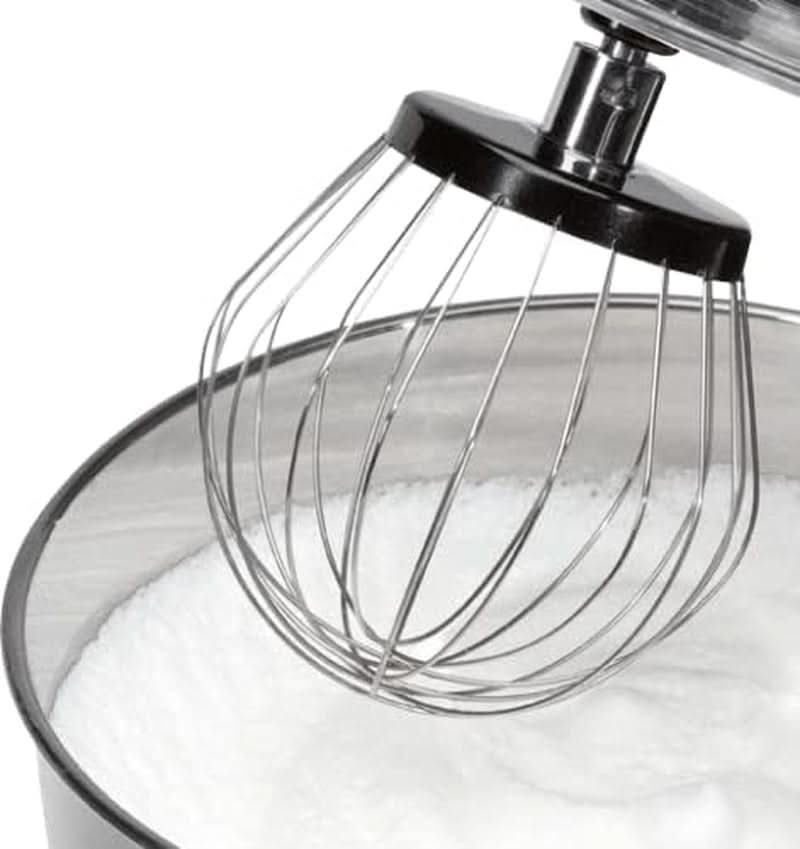 Bomann KM 398 CB Küchenmaschine, 8 Geschwindigkeitsstufen (0/1/2/3/4/5/6 + Puls), 6,3 litra Edelstahlschüssel Für Max. 3–3,5 kg Teigzubereitung, 1200 W, Rot Matka i Dziecko Naty Shop