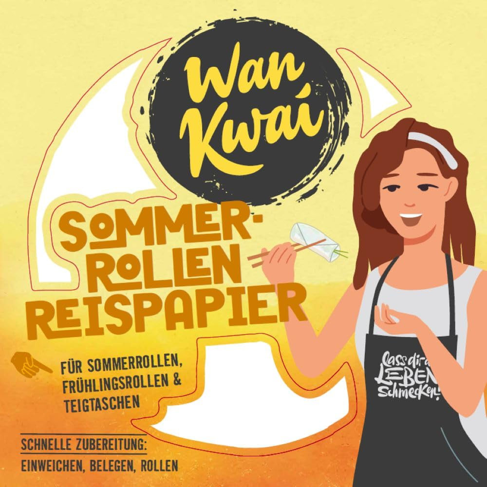 Papier ryżowy Wan Kwai Summer Roll 200g – Wymaga lekkiego namoczenia, idealny do chrupiących sajgonek, świeżych letnich bułek lub klusek na parze