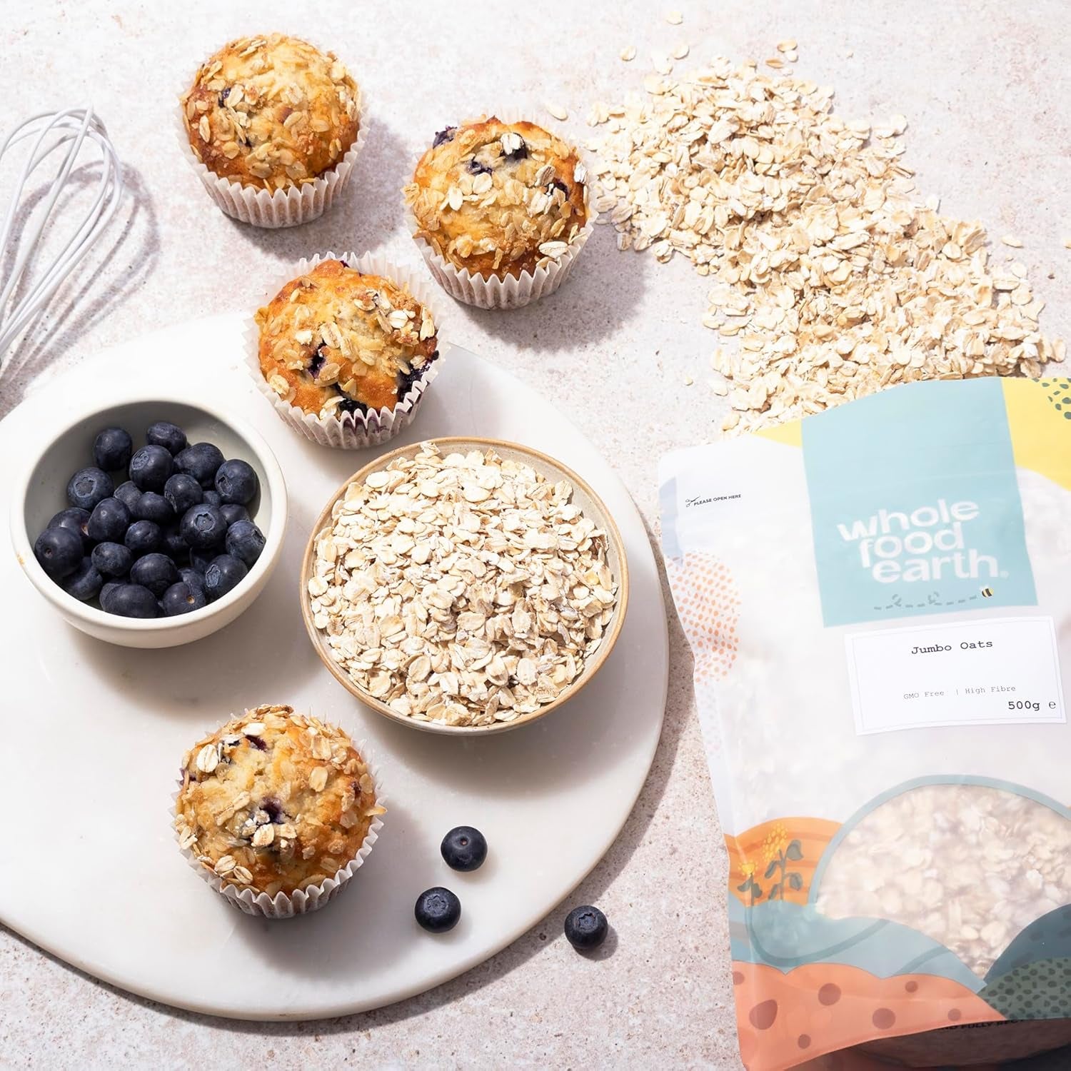 Wholefood Earth Jumbo Owsianka - bez GMO - wegańska - bez nabiału - bez dodatku cukru 2 kg