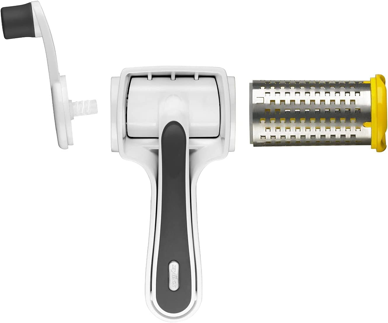 ZYLISS Klasyczna tarka do sera E900010 Drobny bęben ze stali nierdzewnej Obieraczka 16 x 8,5 x 8,5 cm Naty Shop