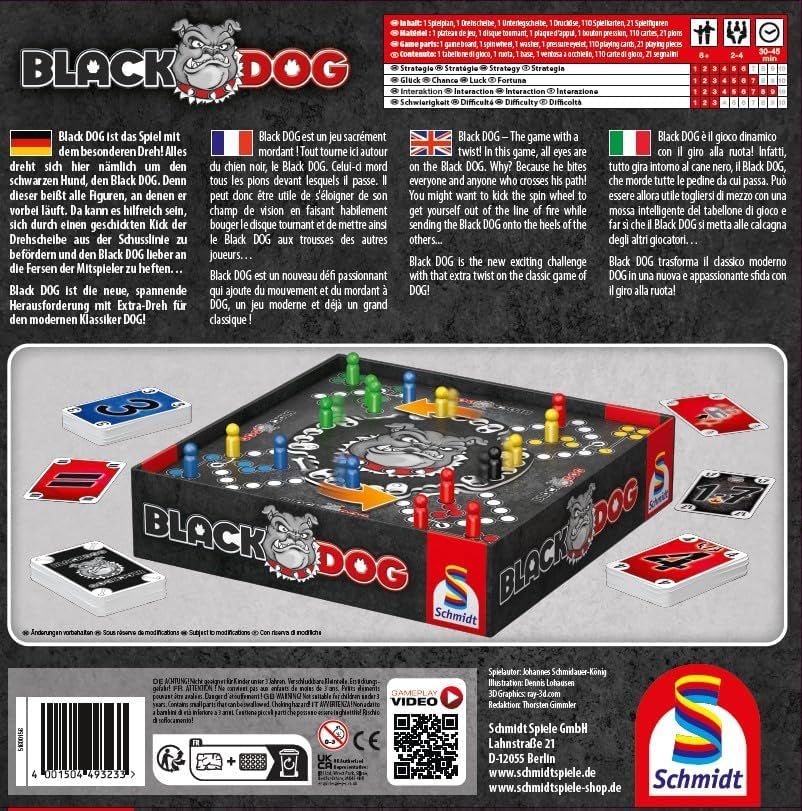 Schmidt Spiele 49323 Czarny PIES, gra rodzinna