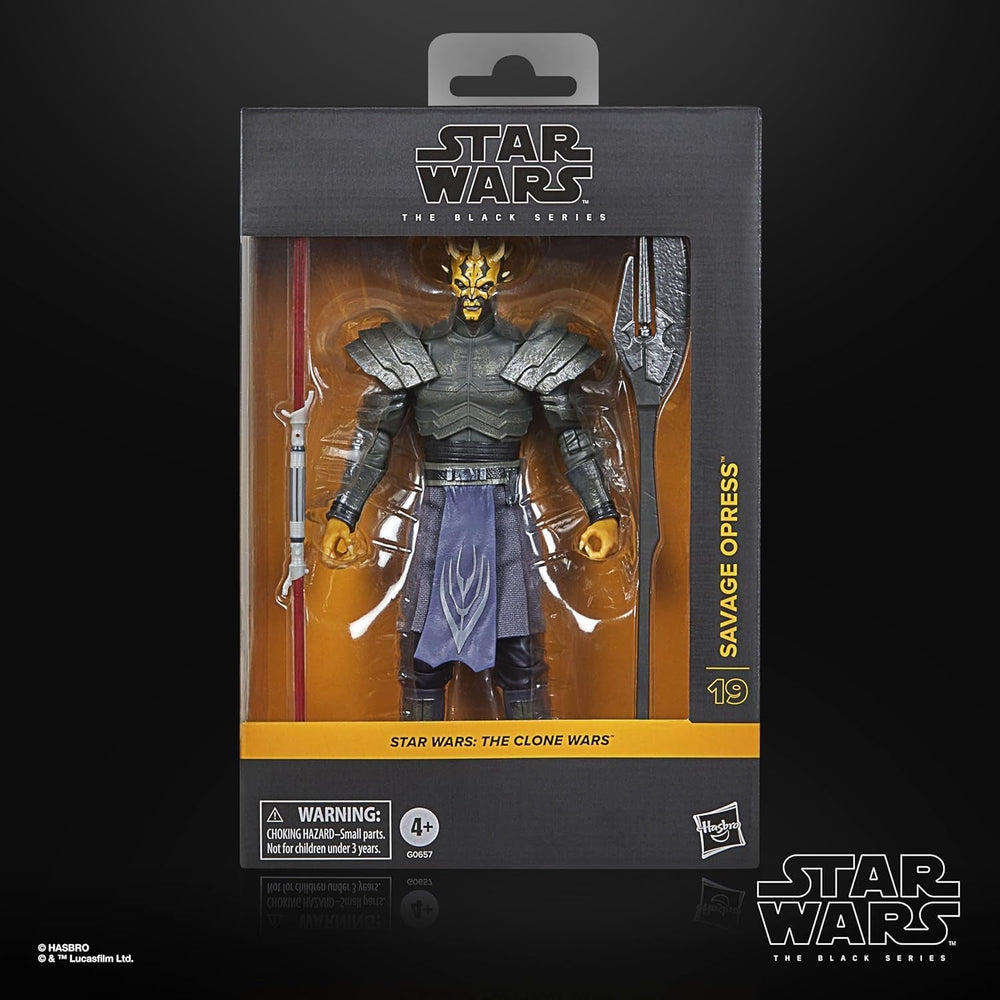 Star Wars Seria Neagră Savage Opress, Star Wars: Războiul Clonelor Deluxe Personaj de colecție (15 Cm) Action figures Naty Shop