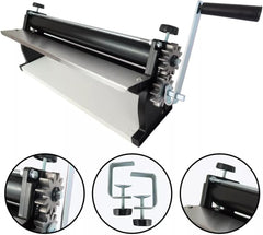 Maszyna do wałkowania ciasta na pizzę DKN z korbą ręczną, 48,8 cm, maszyna do makaronu, Teigfolie z rolkami zapobiegającymi haftowi i sterowaniem Dicken – konstrukcja z masywnego Stahl i aluminium