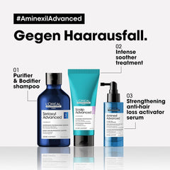 L'Oréal Professionnel Ser întăritor împotriva căderii părului, Pentru un păr mai plin și mai puternic, Aminexil Advanced Anti-Hair Loss Activator Serum, 90 ml Ingrijirea parului Naty Shop