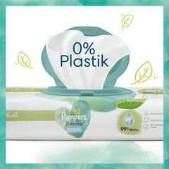 Zestaw pieluszek Harmonie Aqua Rozmiar 1 (2-5 kg, 180 szt.), Rozmiar 2 (4-8 kg, 240 szt.), Half Moon Box i chusteczki Aqua Baby, 720 chusteczek (15 x 48), Zestaw startowy dla niemowląt