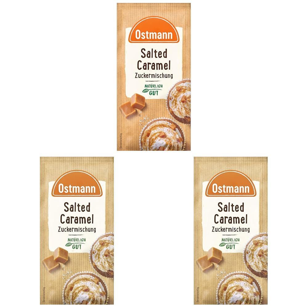 Ostmann Gewürze – Salted Caramel Zuckermischung, süß-salzige Mischung für Kekse, Gebäck und Desserts, 30 g w torebce