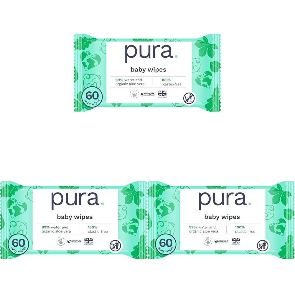 Șervețele ecologice pentru pielea sensibilă a bebelușului, 99% apă, fără plastic, biodegradabile, pentru pielea sensibilă, predispusă la eczeme, nou-născuți Servetele Umede Bebelusi Naty Shop 3 x 70 servetele Unica folosinta