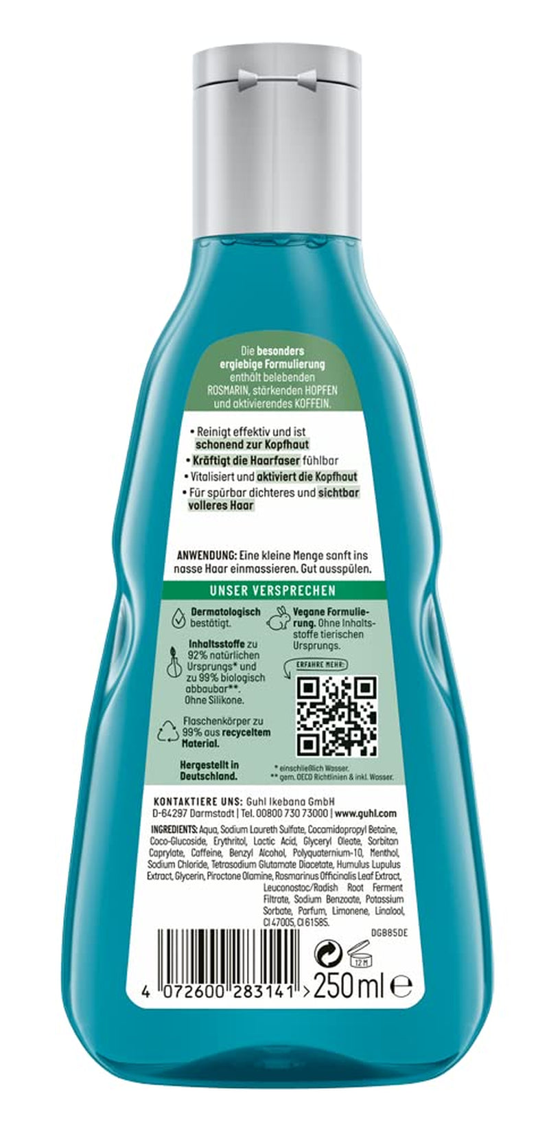 Szampon Guhl Men Full & Strong - Rodzaj włosów: cienkie, delikatne, normalne Guhl Prysznic i Kąpiel