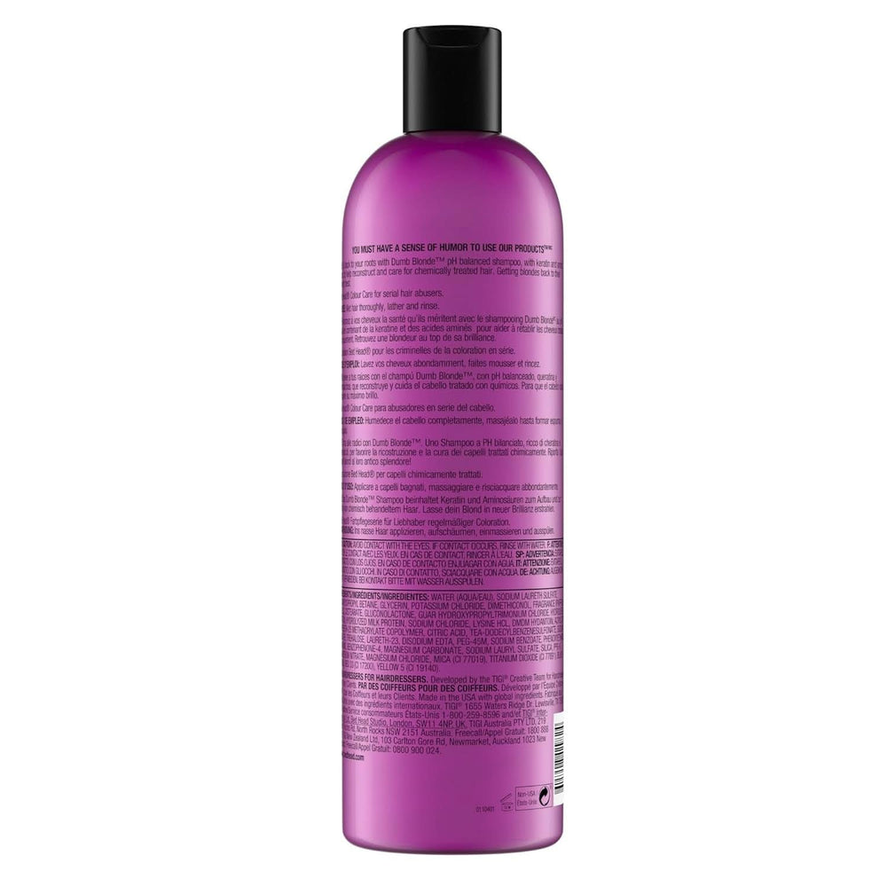 Bed Head marki TIGI Dumb Blonde, szampon do włosów po zabiegach chemicznych, 750 ml Prysznic i kąpiel Naty Shop