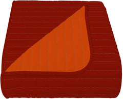 Letnia kołdra z mikrofibry pomarańczowo-rdzawa na podwójne łóżko 250 x 250 cm Kołdry i kołdry Naty Shop