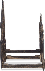 Suport furtun Relaxdays, suport de perete pentru furtun de grădină cu aspect vintage, furtun 20 m, fontă, înălțime 24x31,5x15 cm, bronz