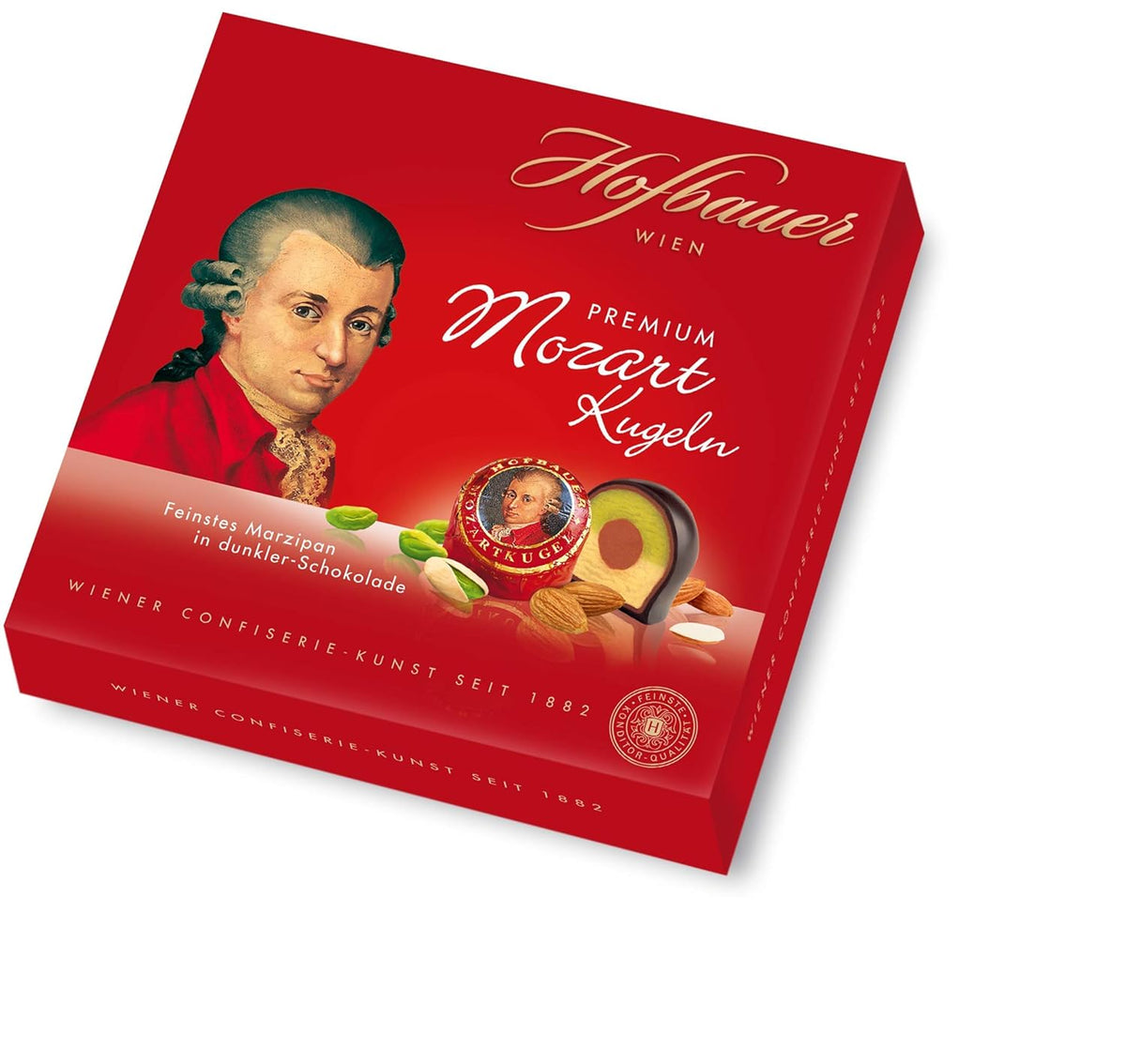 Hofbauer Vienna, Mozartkugeln 200 g, gorzka czekolada