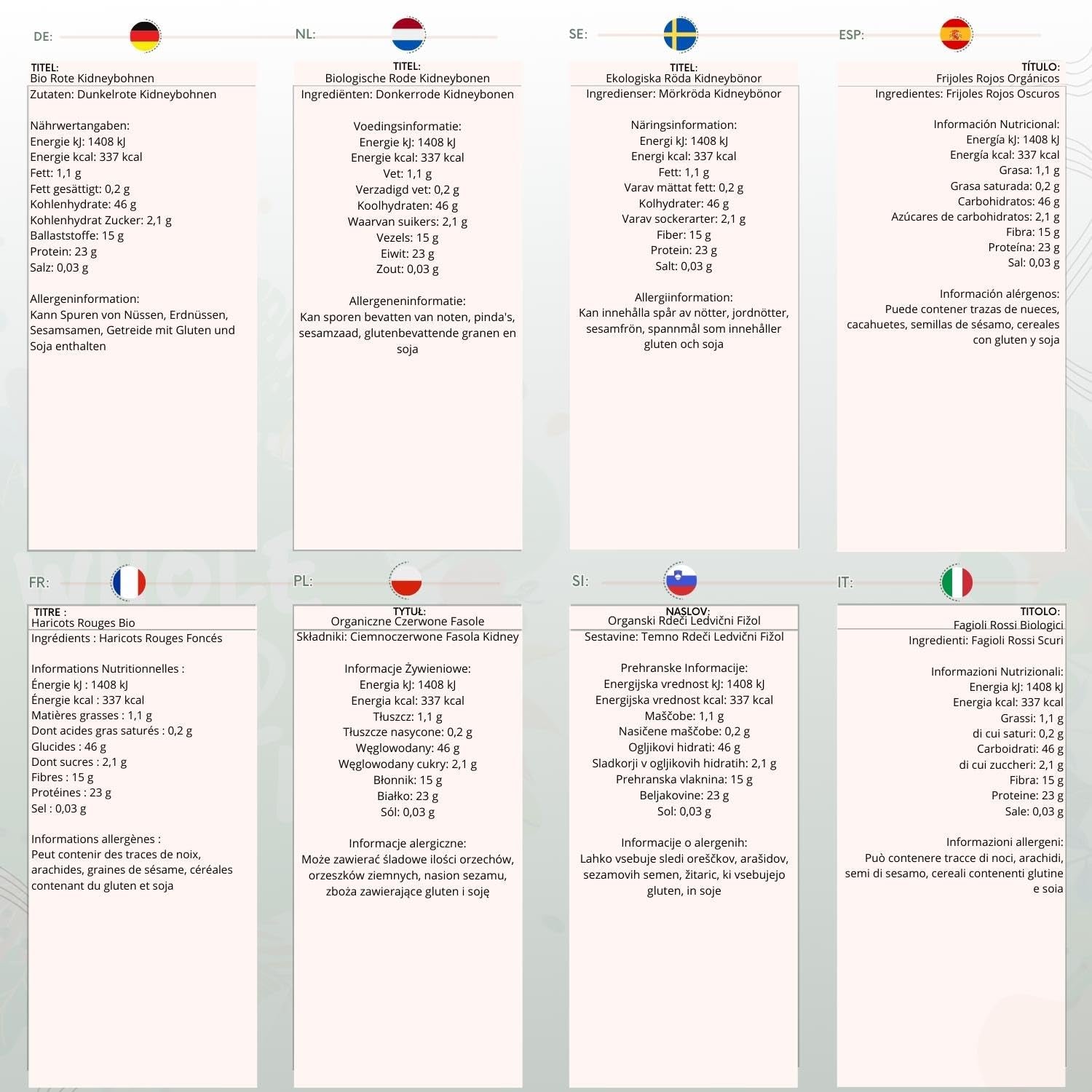 Fasola czerwona Pełnoziarnista Ziemia Organiczna 1kg Surowa | wegańskie | Bez GMO | Ciemnoczerwony | Bogaty w błonnik | Bogaty w białko | Certyfikowane organiczne