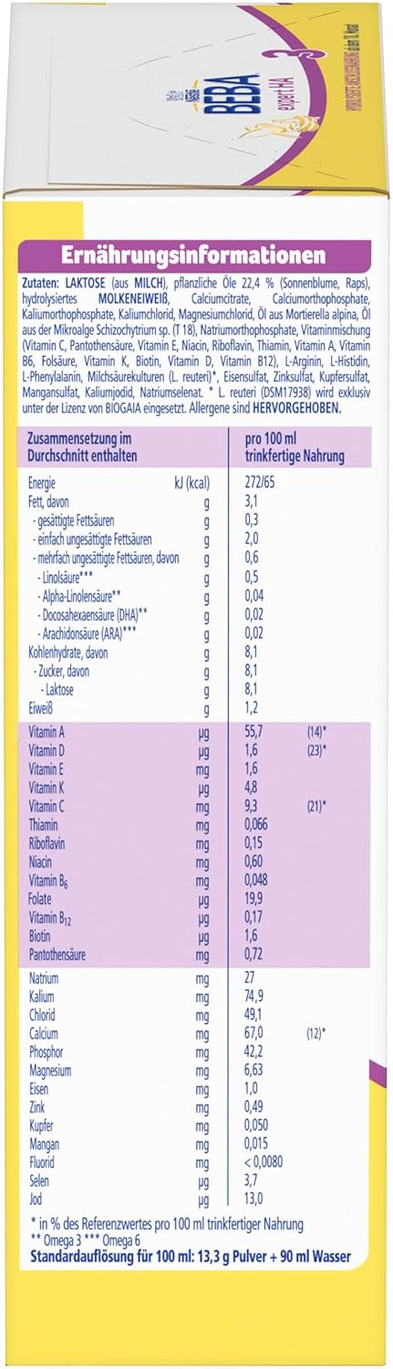 BEBA expert HA 3 Hydrolizowana formuła kontynuacyjna, od 10 miesiąca, 1 opakowanie (1 x 550 g)