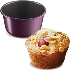 Tefal Creabake Muffins Creabake Backformen, 7,5 cm, Antihaftbeschichtung, Stapelbares System, Kreative Rezepte Für Süßigkeiten Und Salade, Einfaches Backen, Eisenfarben Formy i blachy do pieczenia Naty Shop