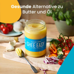 Ghee Easy 850g Ghee Bio von Grasgefütterten Kühen - Masło Ghee ohne Zusatzstoffe - Zertifiziert Organisch & Biologisch - Hochreines Ayurveda Ghee ohne Laktoza i Gluten - 100% Europäisch