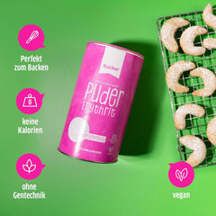 Xucker Cukier puder Erytrytol - Bezkaloryczny zamiennik cukru, 600 gramów Słodziki Naty Shop