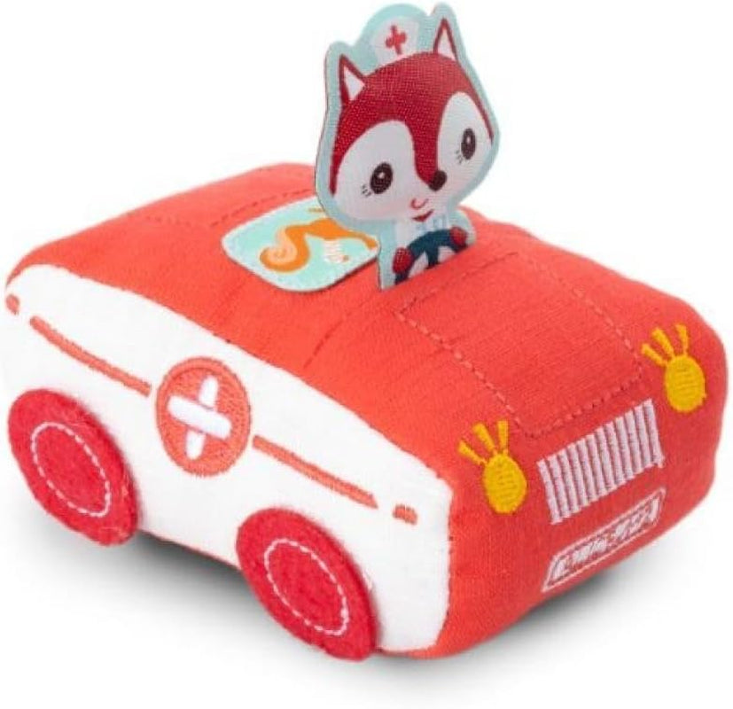 Lilliputiens - Mașina cu fricțiune Marius Rinocerul - Jucărie muzicală și senzorială - Încurajează abilitățile motorii, imaginația și creativitatea copiilor mici - Jucărie de învățare timpurie - De la 18 luni -83440 Jucarii Bebe Naty Shop Alice