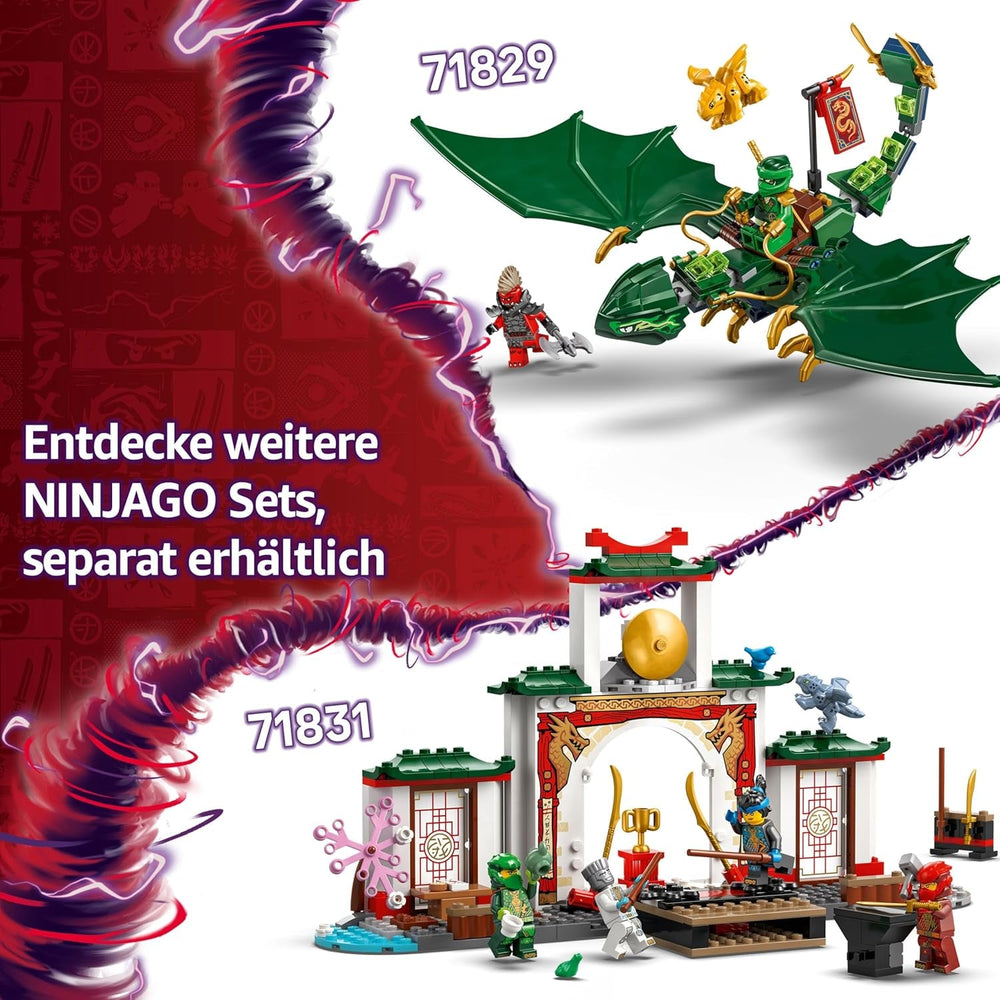 LEGO NINJAGO Spinjitzu-Tempel der Ninja - Spielset mit 4 Minifiguren und 1 Drachen Figur - Bauset - Weihnachts- oder Geburtstagsgeschenk für Jungen und Mädchen ab 4 Jahren 71831
