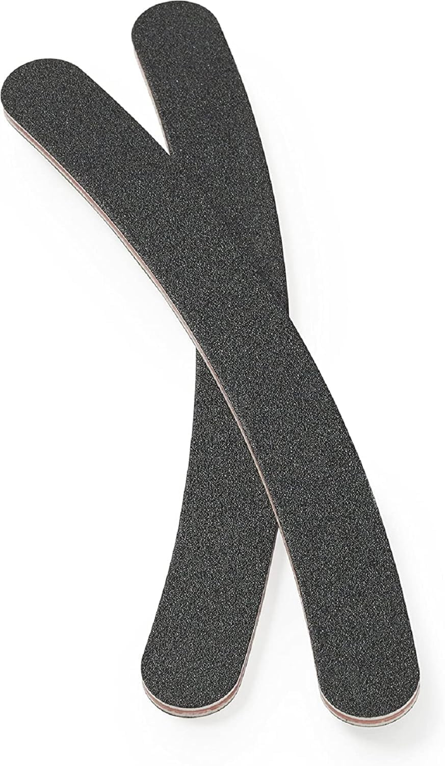 Pilă de unghii, căptușită, pentru modelarea unghiilor naturale și artificiale, față-verso, granulație medie, puternică, robustă, pentru acasă, saloane, manichiură sau pedichiură profesională, 2 bucăți