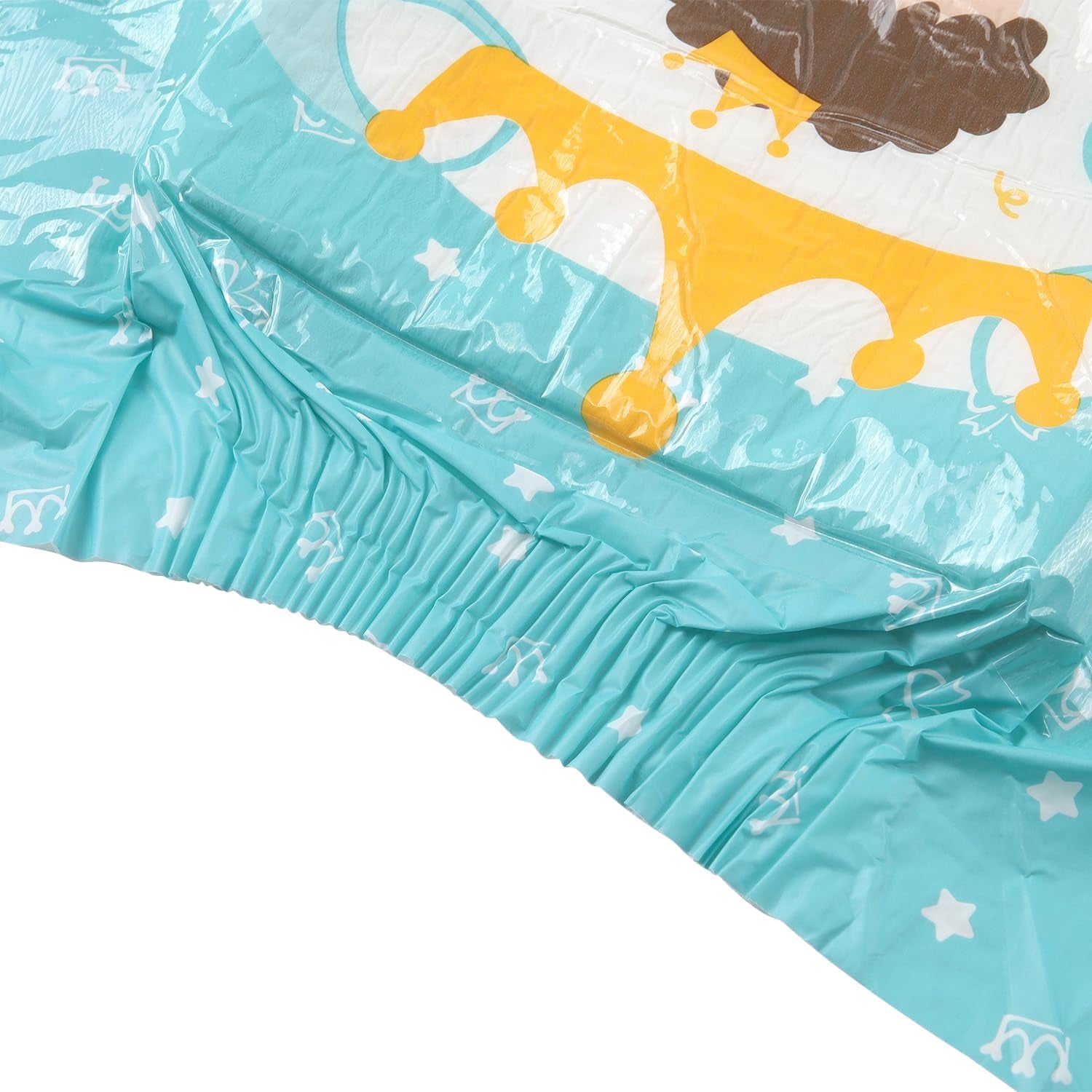 CutiePlusU pieluchy dla dorosłych 2 szt. Jednorazowe majtki na nietrzymanie moczu z klapkami dla kobiet i mężczyzn o maksymalnej chłonności przez noc - Mały Książę (średni 71-96 cm)