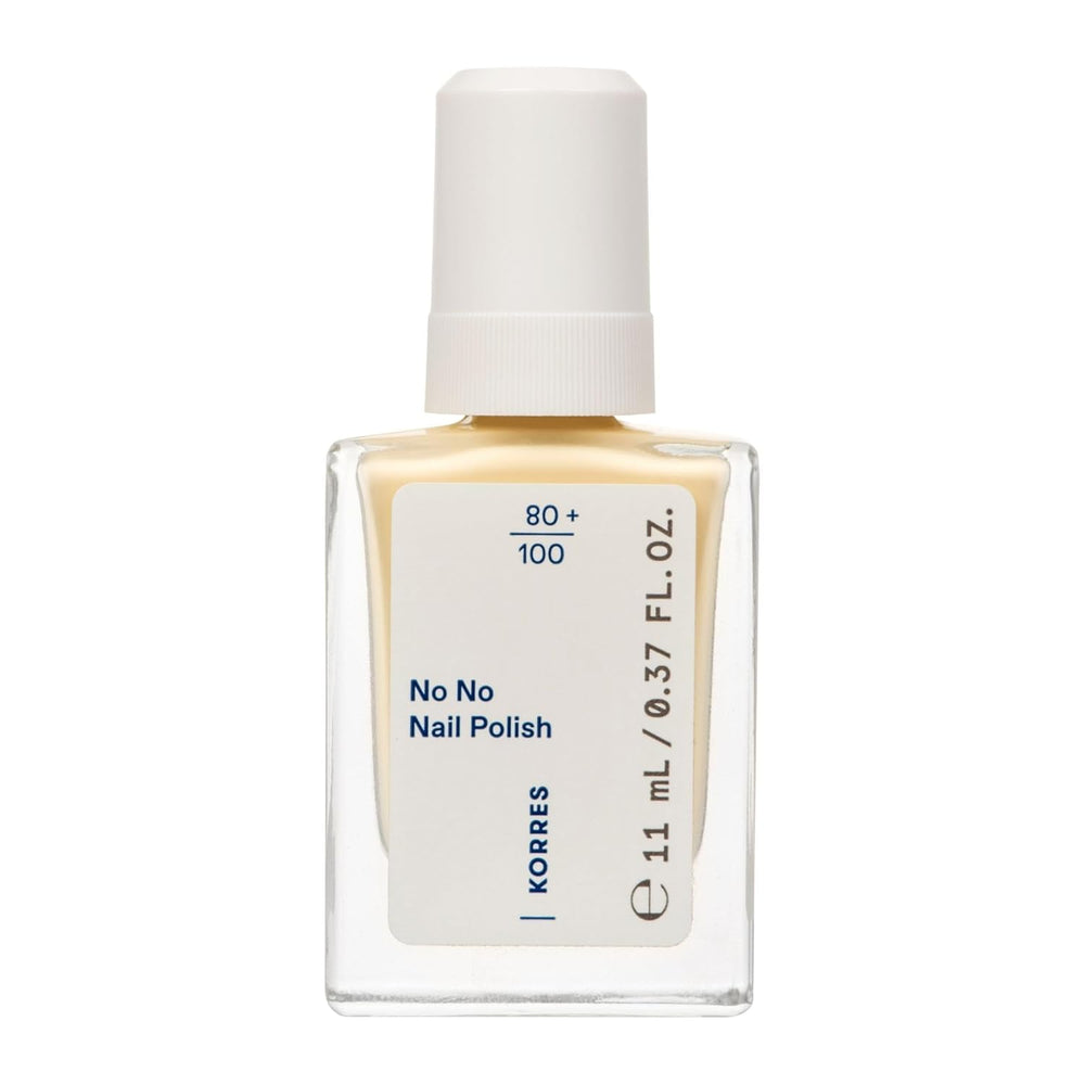 Baza do lakieru KORRES No No - 10% baza wegańska bez uwalniania, dla długotrwałego, odpornego na odpryski koloru, 11 ml - naturalnie wypielęgnowane paznokcie, bez substancji szkodliwych