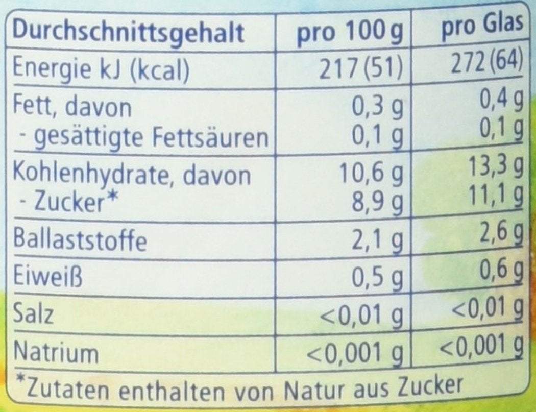 Bio Birne czysty, nach dem 4. Monat, 125g