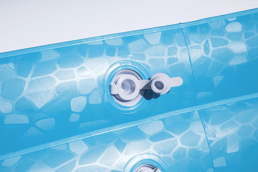Bestway Family Pool Deluxe Prostokątny basen dla dzieci Łatwy w montażu Niebieski 305x183x56cm Nadmuchiwane materace i nadmuchiwane akcesoria 305x183x56cm Kolor