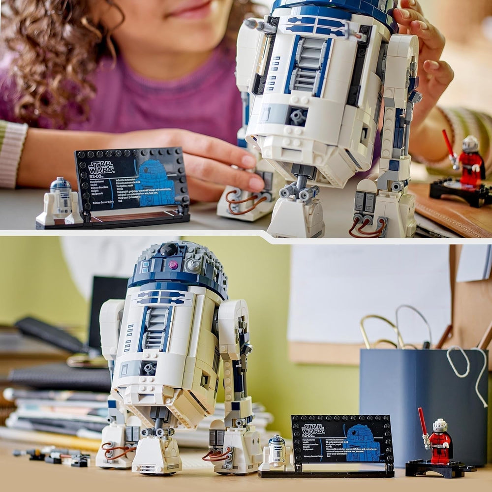 Zestaw LEGO Star Wars R2-D2 dla dzieci, chłopców i dziewcząt, figurka droida do zbudowania z minifigurką Dartha Malka z okazji 25. rocznicy i talerzem dekoracyjnym, pomysł na prezent kolekcjonerski 75379 Zestawy do budowania Kup w sklepie LEGO
