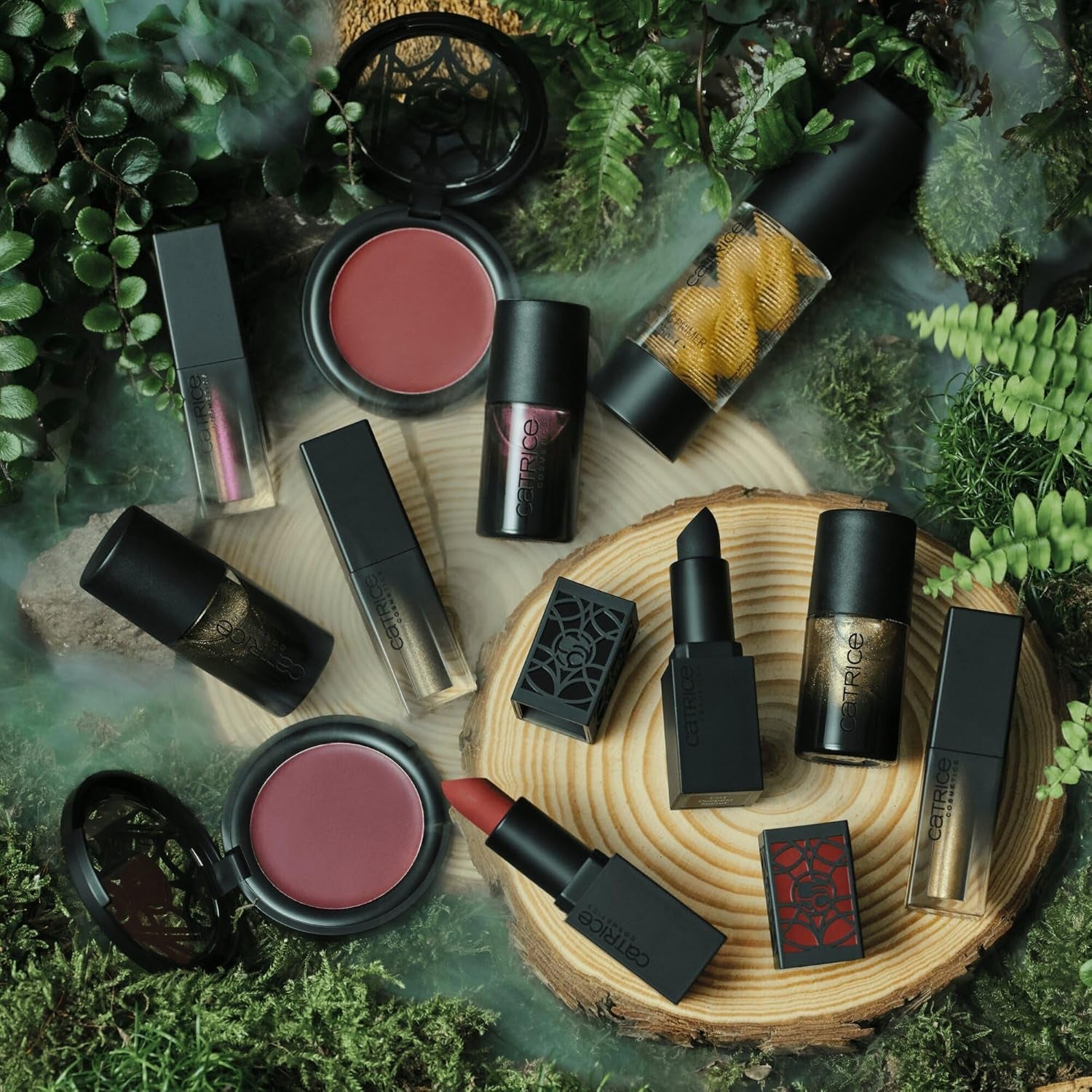 Lakier do paznokci Catrice MYSTIC FOREST, nr. C01, złoty, długotrwały, mocno pigmentowany, świecący, wegański, bez mikroplastików, bez konserwantów, bez substancji zapachowych, 2 opakowania (10 ml)