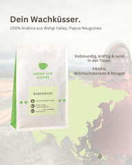 Coffee - Korofeigu I 100% Arabica I Kaffeebohnen 250g I Ideal für Moka kanne, Siebträger & Vollautomat mit schokoladig, nussigen Aromen I mittlere Röstung