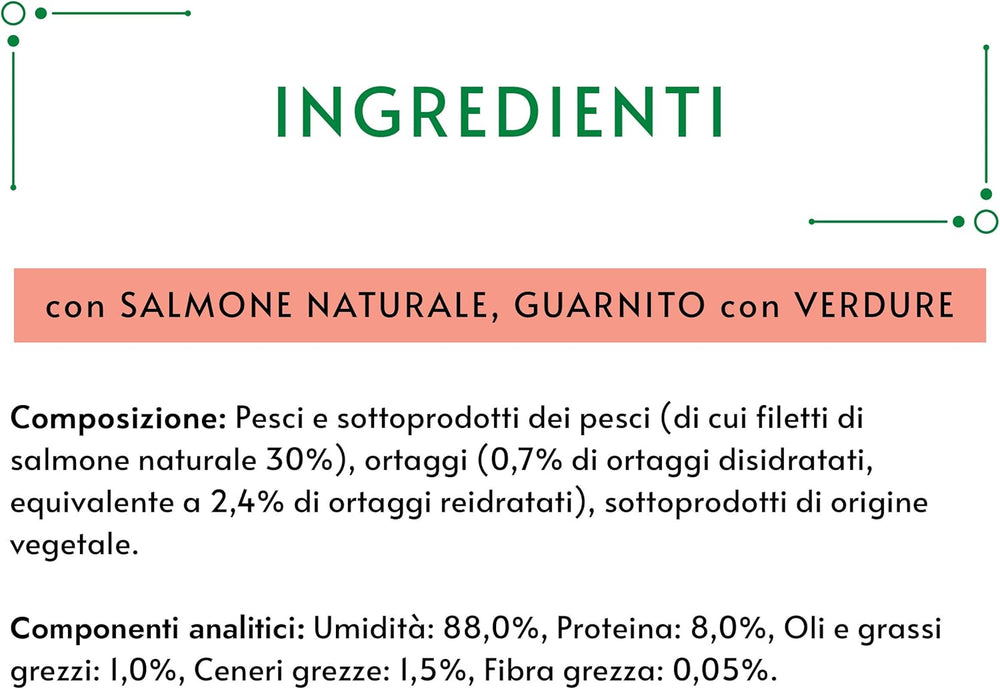 Crystal Delicate Suppenfond für die Katze, mit natürlichem Lachs, garniert mit Gemüse, 40 g, 32 Stück
