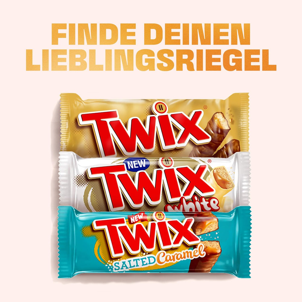 Twix tabliczki białej czekolady; karmel, ciastka, biała czekolada; wielokrotne opakowanie czekoladek; 5 batonów (5 x 46 g)