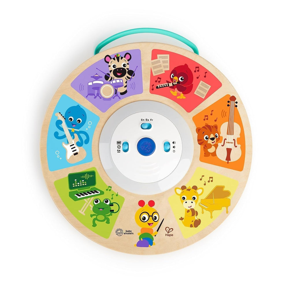Baby Einstein, Hape, Cal's Smart Sounds Symphony Magic Touch Jucărie electronică din lemn cu activități în 3 limbi (engleză, franceză și spaniolă), 3 moduri, de la 6 luni Jucarii Bebe Naty Shop Titlu implicit