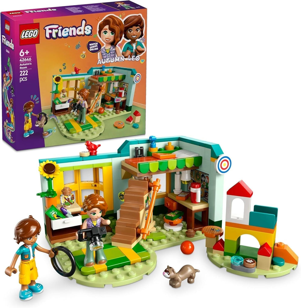LEGO Friends Jesienny pokój do budowania i zabawy do kreatywnego odgrywania ról, dla dziewczynek w wieku 6 lat i starszych, z 2 minifigurkami i figurką fretki, zabawka edukacyjna 42646 Zestawy do budowania Besuche den LEGO-Store Default Title