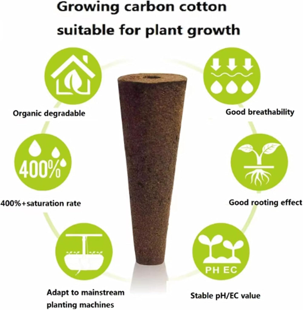 50 wymiennych gąbek do uprawy, probówki do zakładania nasion, zatyczki do gąbek do uprawy korzeni, zestawy do uprawy hydroponicznej do systemów uprawy hydroponicznej, hydroponika wewnętrzna, ogród