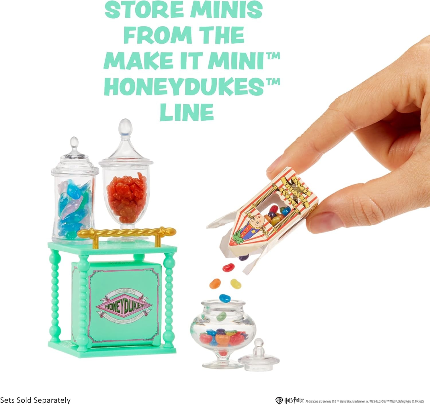 Miniverse MGA Make It Mini Honeydukes Trolley – Harry Potter Mini-Sammlerstücke, 50+ Teile, Kunstharz-Bastelspiel, Nachgebildete Lebensmittel, Für Sammler & Kinder ab 8, Nicht ESSBAR