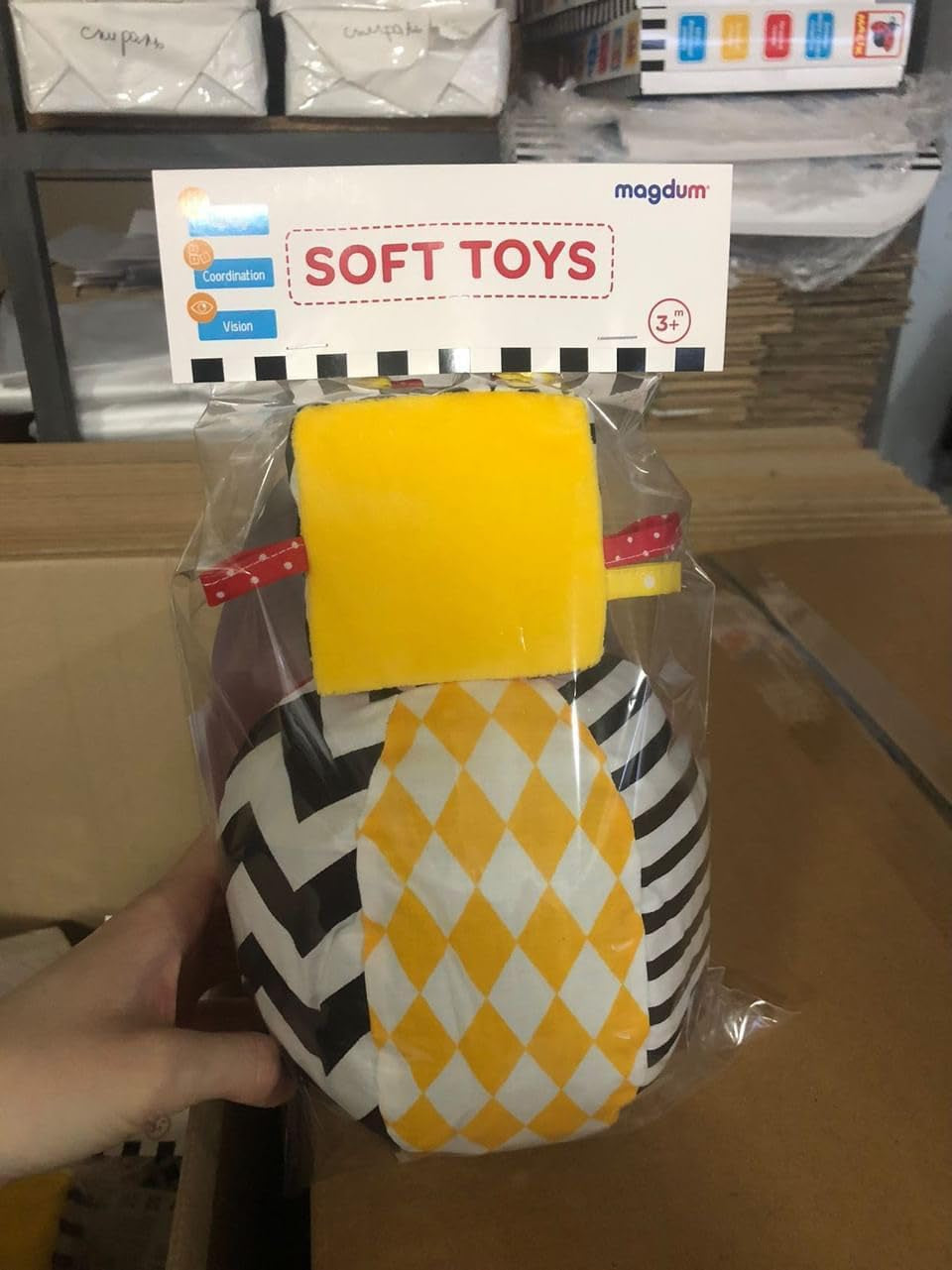 magdum 2 set joc cub copil + tesatura minge - jucărie abilități motorii de la 1 an - jucărie pentru copii 6 luni - jucărie Montessori - jucărie educativă 1 an - cadou pentru copii - minge pentru copii - cub pentru copii - cadouri pentru copii Jucarii Bebe Naty Shop