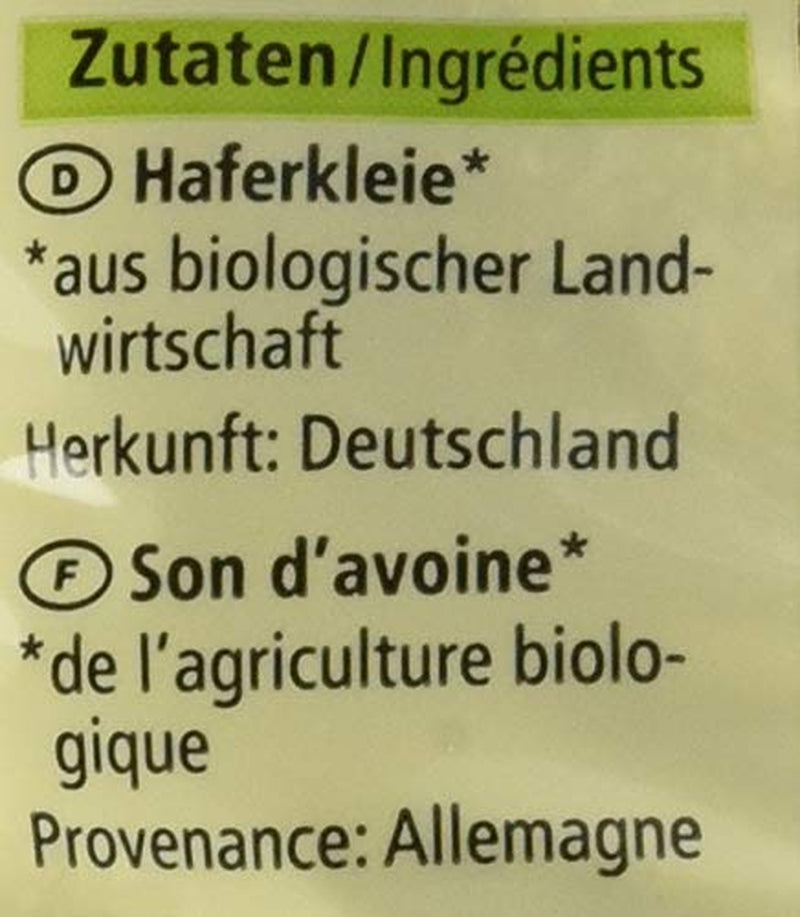 Ekologiczne otręby owsiane z kiełkami, 500g