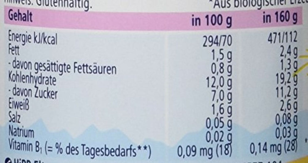 Muesli Hipp cu căpșuni și iaurt de mere, pachet de 6 X 160 grame Mama si Copilul Naty Shop